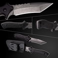 thumbnail image 5 of Oerla OLK-D47 Fixed Blade Knife D2 Steel Outdoor Camping Knife with G10 Handle Waist Clip EDC Kydex Sheath, 5 of 7