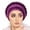 Purple, variant on Milk Silk Hair Band Scarf Concealing Hair Wrap Double Color Hijab Cap, Red