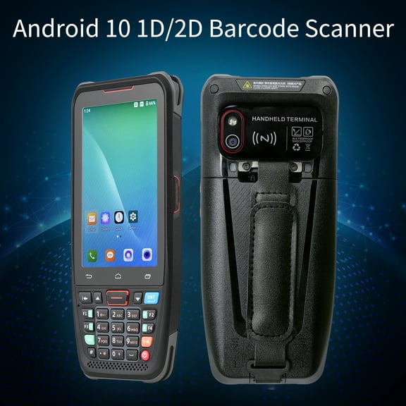Handheld POS Android 10.0 PDA Terminal 1D/2D/QR Barcode Scanner Support 2/3/4G WiFi BT Communication with 4.0 Inch Touchscreen for Supermarket Restaurant Warehouse Retail Inventory Logistics
