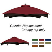 ABCCANOPY Replacement Canopy Top for Lowe's Allen Roth 10X12 Gazebo #GF-12S004B-1 (Burgundy)