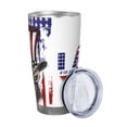 thumbnail image 2 of KLL Patriotic Skull Art Print 40oz Stainless Steel Insulated Car Cup with Spillproof Lid - Keep Your Drink Hot or Cold on the Go-Without Straw, 2 of 8