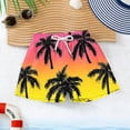 thumbnail image 6 of Atogsazn Kids Boys Summer Shorts Childrens Casual Athletic Hawaiian Short Pants Drawstring Beach Pants with Pocket 03-Yellow 8-9 Years Fashion, 6 of 8