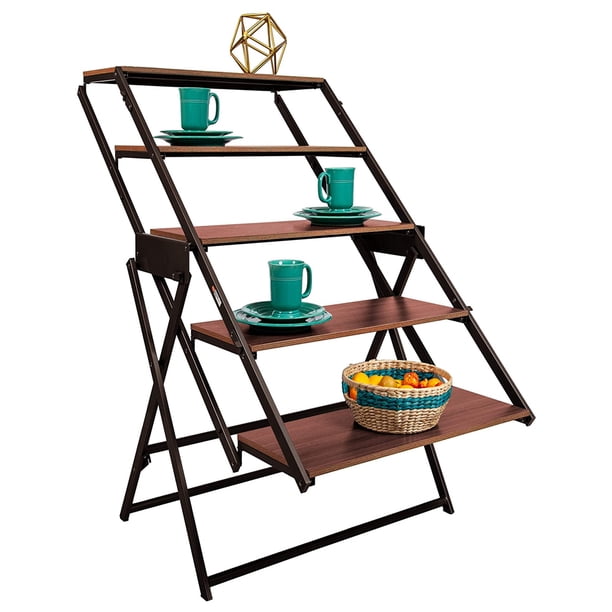 Origami 2 in 1 Multifunctional Storage Shelf To Table Desk Unit