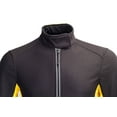 thumbnail image 5 of thermal cycling jersey long sleeve snow water reflective windproof firewall winter biking jacket (black-yellow, small), 5 of 8
