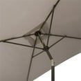 thumbnail image 6 of Pemberly Row Sand Gray Fabric 6.5ft x 6.5ft Square Tilting Market Patio Umbrella, 6 of 8