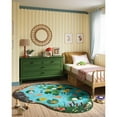 thumbnail image 2 of Momeni Playground Pond Blue Kid Rug 6' X 8'2", 2 of 9