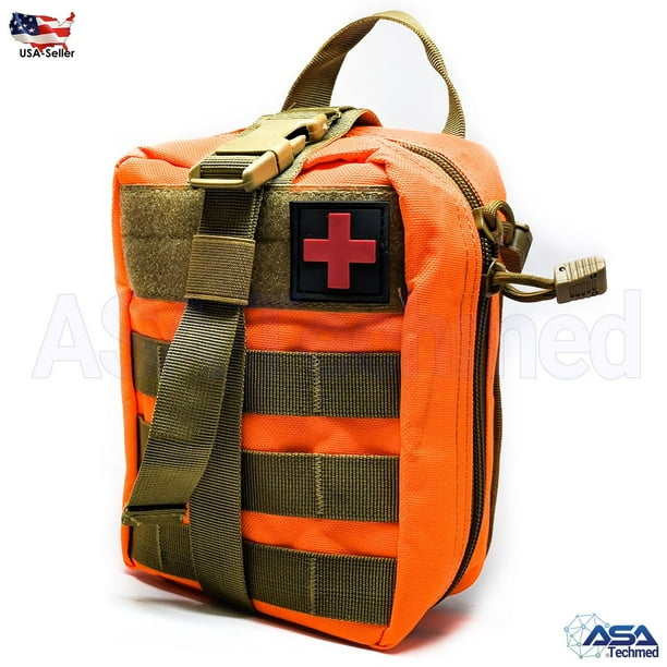 Tactical MOLLE Rip Away EMT Medical First Aid IFAK Pouch (Bag Only) ORANGE