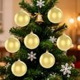 thumbnail image 4 of RBCKVXZ 120mm/4.7 Inch Shiny Gold Christmas Ball Ornaments, Christmas Hanging Plastic Shatterproof Ball Ornaments for Xmas Trees, Wedding Party, Holiday Decoration, 4 of 6
