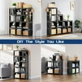 Book Shelf, 12 Cube Storage Organizer, DIY Bookcase, Metal Bookshelf