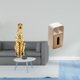 thumbnail image 2 of Escultura Decorativa De Guepardo Dorado Con Dispensador De Pañuelos, Centro De Mesa, Servilletero Rectangular Multiusos, Adorno Para Oficina Y Decoración Del Hogar., 2 of 8