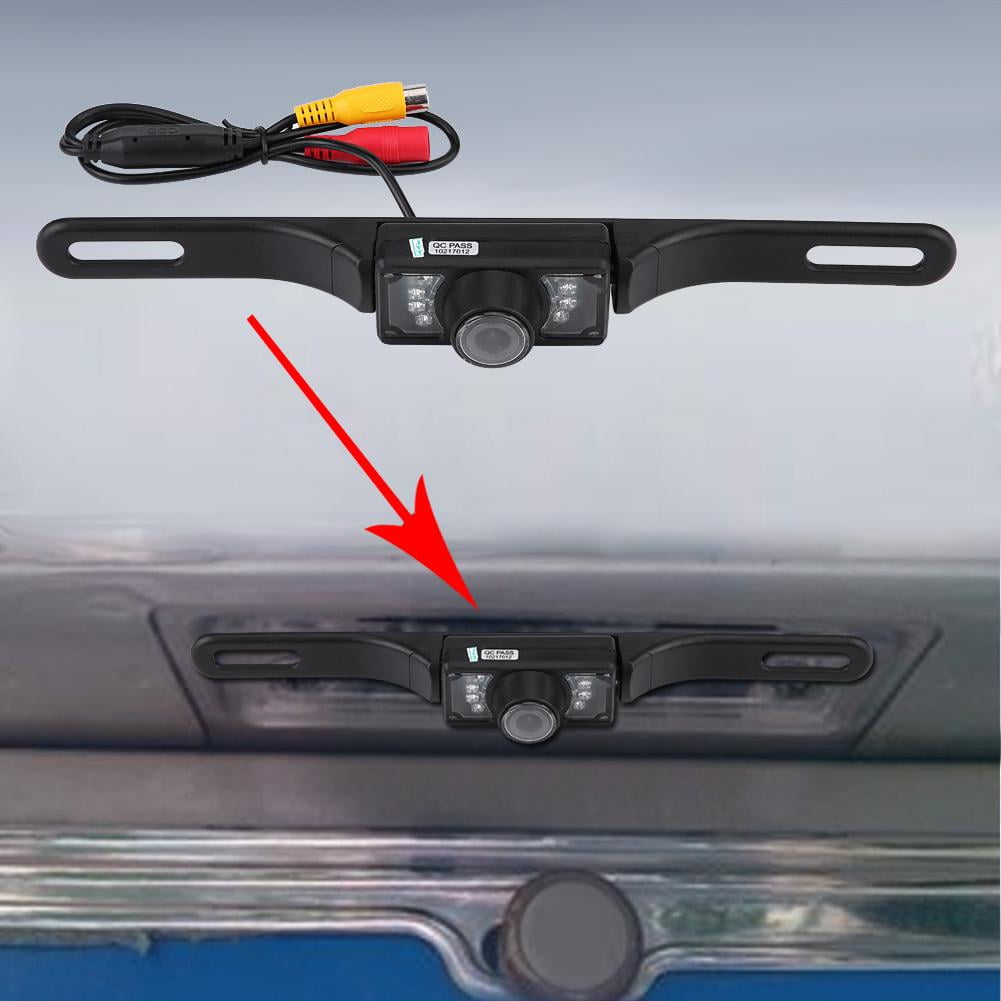 170° Wide Angle LED Car License Plate Reaview Reverse Backup Camera Night Vision