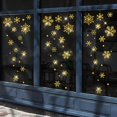 thumbnail image 1 of Gold Christmas Window Clings, Christmas Door Decorations Christmas Stickers Decals Wall Sticker for Home/Office/Shop/Classroom/Glass/Holiday Christmas Decorations, 1 of 7