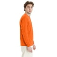 thumbnail image 2 of Hanes Essentials Men's Cotton Long Sleeve T-Shirt, Value 4-Pack Safety Orange 2XL, 2 of 4