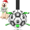 thumbnail image 1 of Pelota de fútbol TBC PET de juguete para perros, 15 cm, cuerda de arrastre interactiva, 1 of 7
