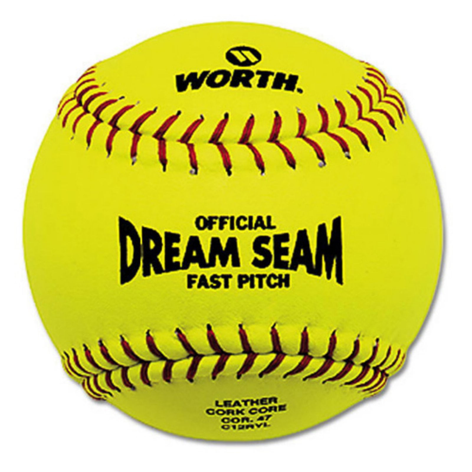 (12 Pack) Worth ASA/NFHS 12" Dream Seam Fastpitch Softballs Walmart