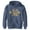 Navy Blue Heather, variant on Boy's Nintendo Koopa King Bowser Pull Over Hoodie Navy Blue Heather Medium