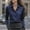 *Navy, variant on Long Sleeve Silk Shirt For Womens, Button Down Blouse Tops ,Casual Office Work Blouse Shirt Tops Navy,Womens Plus L