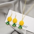 thumbnail image 5 of Fiaya Women Pineapple Earrings Necklace Pendant Set, Cute Tropical Fruit Jewelry Setof 3, Pendant Jewelry Accessories for Women, 5 of 8
