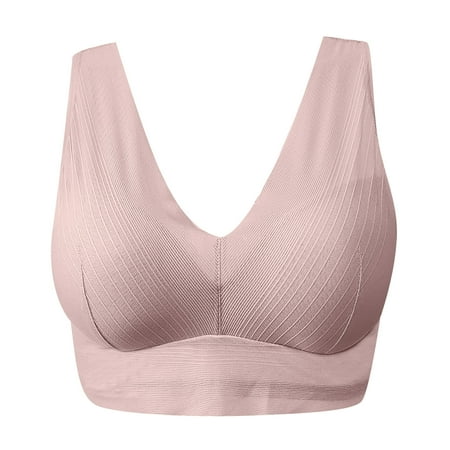 

supportive sports bras for women Women Full Cup Thin Underwear Plus Size Wireless Sports Bra Lace Bra Breast Cover Cup Large Size Vest Bras