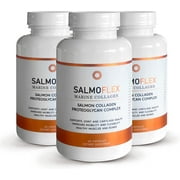 VITASEI Salmoflex Marine Collagen Peptides Pills W/Hyaluronic Acid, Vitamin C, D, E| Salmon Supplements -Hair, Skin, Nails | Multivitamin for Women & Men |Knee, Joint Relief -3 x 60 Capsules