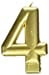 CANDLE #4 GOLD