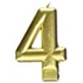 thumbnail image 3 of CANDLE #4 GOLD, 3 of 6