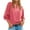 Pink, variant on Fznquz Ladies Sweaters Puff Sleeve Pullover Sweaters Button Black Long Sleeve Winter Clothes for Women