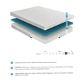 thumbnail image 4 of Queen Size Firm Gel Memory Foam Mattress 8 Inch - Tencel Cover, CertiPUR-US Certified, Medium Firm Support, Bed in a Box for Pressure Relief, 4 of 9