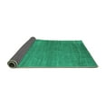 thumbnail image 2 of Ahgly Company Indoor Square Oriental Turquoise Blue Modern Area Rugs, 8' Square, 2 of 4
