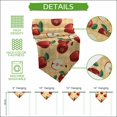 thumbnail image 5 of Farmhouse Apples Table Runner Linen Burlap Table Runner 90 Inches Long Country Tropical Fruits Watercolor Dresser Scarves for Kitchen Island Coffee Dining Party Wedding Banquet Holiday Decor 13"x90", 5 of 8