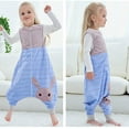 thumbnail image 2 of ZKOOO Kinderschlafsack mit Beinen Warm Weich Schlafanzug Mädchen Junge Winterschlafsack Jumpsuit ohne Ärmel Schlafsack mit Füßen Flanell Pajamas Unisex Zhivalor LL-2085-1, 2 of 5