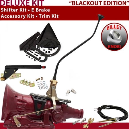 American Shifter 4L80E Shifter Kit Black 23 in. Swan E Brake Cable Clevis Trim Kit for F61AA