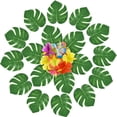 thumbnail image 4 of Manteles individuales con hojas de tortuga artificiales, juego de 12 manteles individuales verdes de 8 pulgadas resistentes al calor para sala de estar, cocina, dormitorio, 4 of 7