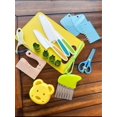 thumbnail image 2 of 17 Pieces Montessori Toys Kitchen Tools For Toddlers-Kids Cooking Sets Real-Todd, 2 of 5