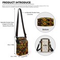 thumbnail image 6 of HELLHERO Tropical Floral Polyester Messenger Bag Women Adjustable Shoulder Strap Daily Commute or Casual Outings Adjustable Strap, 6 of 7