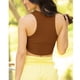 thumbnail image 3 of Camiseta sin mangas corta para mujer, espalda en forma de I, dobladillo curvo ajustado, chaleco sin mangas de verano de Color puro, 3 of 5