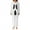 White, variant on KOMOO Women Men Halloween Jumpsuit Pajamas Devil Print Long Sleeve Zip Oversized Hooded Couple Romper Sleepwear