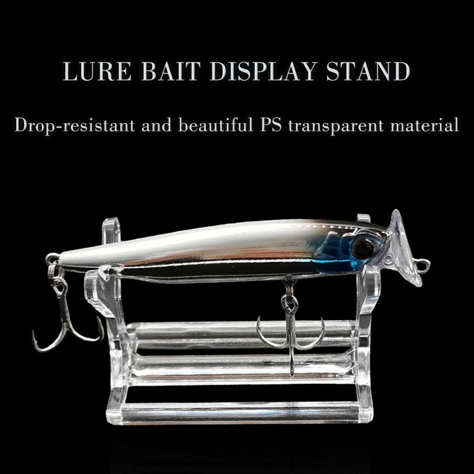 EIRZNGXQ Acrylic Fishing Lure Display Stands - Decorative Bait Showing  Shelf Holder - Storage & Decoration for Fishing Store - Pack of 1/5/10 pcs  U7H4
