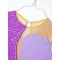 thumbnail image 5 of Haitryli Kids Girls Shiny Ballet Dance Dress Sleeveless Mesh Gymnastic Figure Ice Skating Leotard Dancewear Lavender 14, 5 of 7