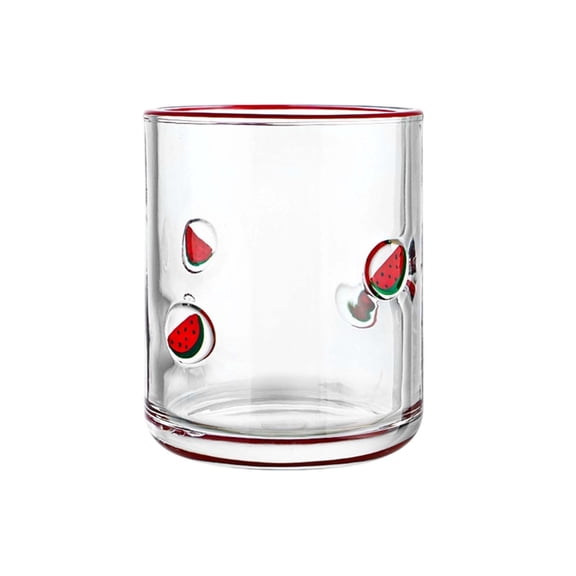 Fruit Icon Juice Glasses Set - Glass Cup for Coffee Wine Cocktail Drinking - Summer Birthday Holiday Party Supplies & Ideal Gift