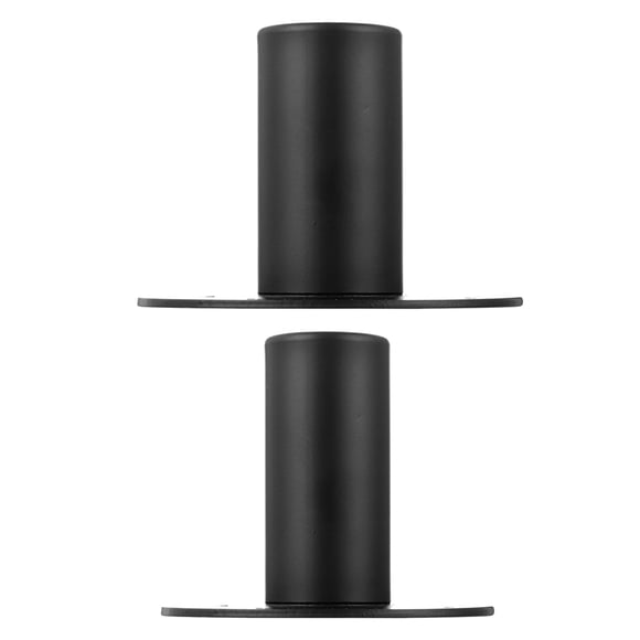 HONMEET 2Pcs Black Speaker Base Metal Support Loudspeaker Pedestal Easy to Install and Scratch-Free