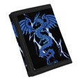 thumbnail image 2 of FUIALDOLG Blue Winged Dragon Youth Wallet for Sports, Polyester Trifold Money Organizer with Magic Stiker, Wear-Resistant Toddler Boys Wallet for Travel and Outdoor, 2 of 7