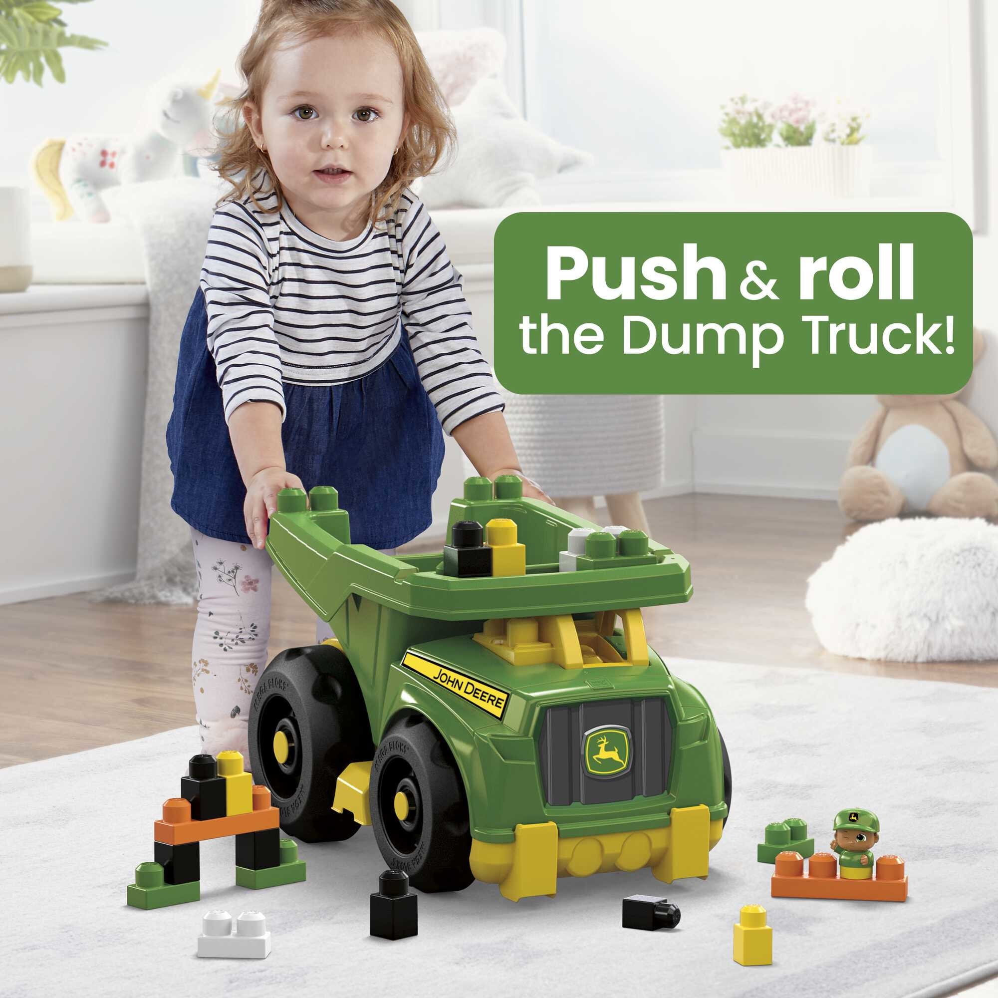 MEGA BLOKS Fisher Price Building Toy Blocks John Deere Dump