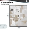 thumbnail image 4 of Stupell Industries Contemporary Beige & White Peace Black Framed Giclee Art, 11 x 14, by Lanie Loreth, 4 of 8