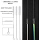 thumbnail image 3 of 10 Pcs Rose gold Reusable Metal Straws with Travel Case & Cleaning Brush 8.5" Stainless Steel Drinking Straw for 20 oz Tumblers Yeti - -, 3 of 3