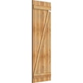 thumbnail image 2 of 21 1/2"W X 65"H Timbercraft Four 5 3/8" Boards Joined Board-N-Batten Shutters W/Z-Bar, Rough Sawn Western Red Cedar (Per Pair), 2 of 5