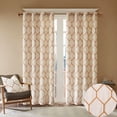 thumbnail image 3 of Madison Park Geo Embroidered Curtains Panels, 1 Piece 50x95". Spice, 3 of 8
