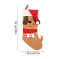 thumbnail image 3 of 2026 Christmas Home Party Decoration Christmas Stockings Cute Puppy Xmas Stocking With Santa Hat For Fireplace Tree Hanging Christmas Decorations Gifts Christmas Celebration Party Supplies, 3 of 7