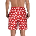 thumbnail image 3 of Naloa Maple Leaves Men's Beach Shorts, Surfing shorts, Swim trunks, Quick Dry Swim Trunks for Surfing Beach Fun - Large, 3 of 9