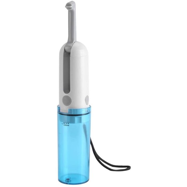 Pulverizador de bidé portátil con cargador USB Práctico bolsillo Inodoro eléctrico Bidé de viaje femenino para limpiar el cuerpo privado Cuidado personal Azul (Azul) TUNC Sencillez